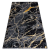 GLAMOUR Modern GLOSS szőnyeg 529A 82 Márvány , kő, elegáns, glamour fekete / szürke 80x150 cm