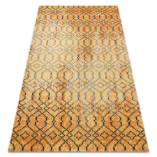 GLAMOUR Modern szőnyeg MUNDO D5751 glamour szabadtéri narancssárga / fekete 120x170 cm lakástextília