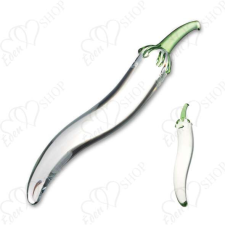 Glas - Naturals Chili Pepper Glass Dildo clear műpénisz, dildó