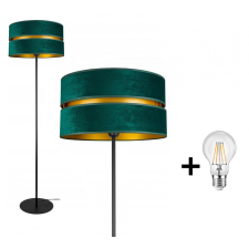 Glimex Abazur Premium állólámpa zöld 1x E27 + ajándék LED izzó világítás