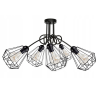 Glimex Diamond fix mennyezeti lámpa fekete 5x E27 + ajándék LED izzó