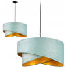 Glimex Menta színű textil búrás függőlámpa Glimex Abazur Premium 1xE27 GA0111