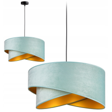 Glimex Menta színű textil búrás függőlámpa Glimex Abazur Premium 1xE27 GA0111 világítás