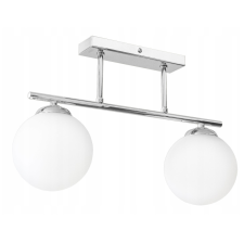 Glimex opál üveg gömb / golyó mennyezeti lámpa 2xE27 LISZ Chrome GLIS0053 világítás