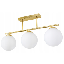 Glimex opál üveg gömb / golyó mennyezeti lámpa 3xE27 LISZ Gold GLIS0097 világítás