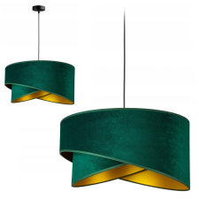 Glimex Zöld színű textil búrás függőlámpa Glimex Abazur Premium 1xE27 GA0109 világítás