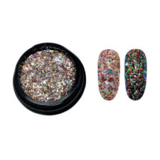 Glitter páva #02 körömdíszítő