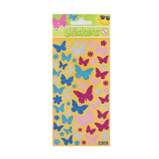  Glitter pillangók matricakészlet 56 darab matrica