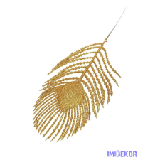  Glitteres ág 63 - Óarany dekorációs kellék