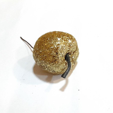  Glitteres alma, arany, mérete: 35 mm dekorációs kellék