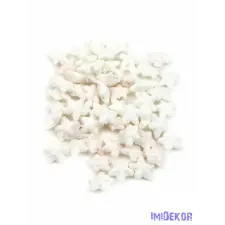  Glitteres csillag díszítő 2,5cm kb 60db/cs - Fehér-Rózsaszín árnyalattal dekorációs kellék