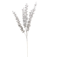  Glitteres eukaliptusz ág ezüst 83cm dekorációs kellék