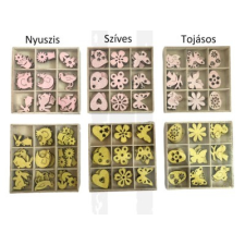  GLITTERES FA DEKOR TÁROLÓBAN - 27 db dekorációs kellék
