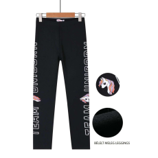 GLO STORY Meleg thermo leggings Unikornis mintás feliratos 13 év (158 cm)