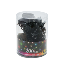 Glob Karácsonyi LED fényfüzér 200Led Multicolor - színes - 13,2m - 56504A karácsonyfa izzósor