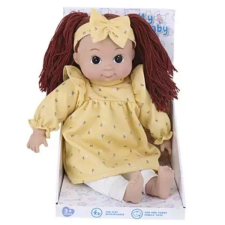 Global Express Far East Ltd. Rongybaba sárga ruhában - 40 cm baba