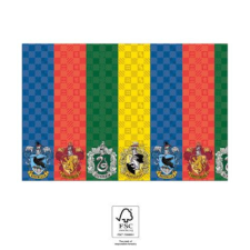 Global Licence Srl 1db Papír Asztaliterítő 120x180cm HARRY POTTER HOGWARTS HOUSES party kellék