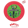 Global Licence Srl 4db újrafelhasználható bulitányér 21cm MINECRAFT