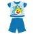 Global Licence Srl Baby Shark nyári rövid ujjú baba pizsama - pamut jersey pizsama - középkék - 80