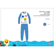 Global Licence Srl Shark gyerek jersey pizsama - pamut pizsama - középkék - gyerek hálóing, pizsama