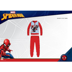 Global Licence Srl Téli pamut interlock gyerek pizsama - Pókember - piros - 140