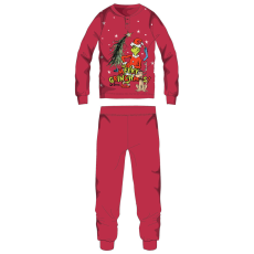 Global Licence Srl The Grinch vastag interlock karácsonyi pamut pizsama kislányoknak