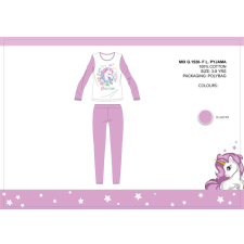 Global Licence Srl Unikornis gyerek jersey pizsama - pamut pizsama - világoslila - 122 gyerek hálóing, pizsama