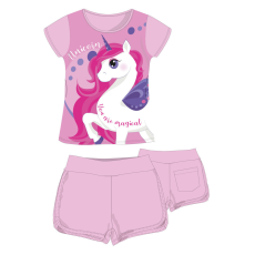 Global Licence Srl Unikornis pamut nyári együttes - póló-rövidnadrág szett - -