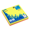 GLOBAL NOTES AMC AG Info Notes önt.jegyzettömb, 75x75mm, 100lap, brilliant rainbow, 4-színű