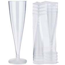 Globál Pack Műanyag Pezsgős pohár 100 ml party kellék