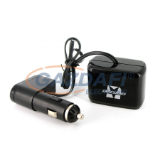 Globiz 55050 Szivargyújtóaljzatba csatlakoztatható 2-es elosztó + 1A USB csatlakozás villanyszerelés