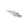 Globiz 8P8C moduláris dugó - átmenő - CAT5e RJ45