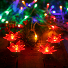 Globiz International Kft. LED-es virág dekoráció - elemes - 4 db / csomag világítás