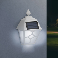 Globiz LED-es szolár fali lámpa - fehér, hidegfehér - 14 x 6,2 x 19 cm kültéri világítás
