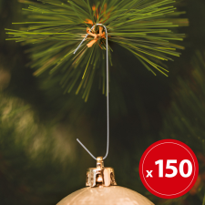 Globiz Szaloncukor akasztó - ezüst - 150 db / csomag karácsonyfadísz