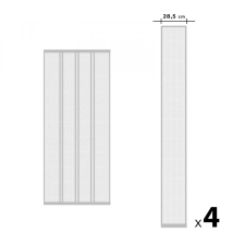 Globiz Szúnyogháló függöny ajtóra- fehér 4db 28,5x220 cm szúnyogháló