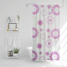 Globiz Zuhanyfüggöny - virág mintás - 180 x 180 cm fürdőszoba kiegészítő