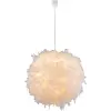 GLOBO 15058 KATUNGA Függeszték , 40W , E27 , műanyag, valódi toll, textil