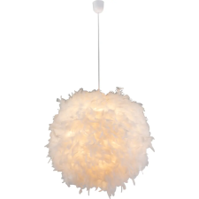GLOBO 15058 KATUNGA Függeszték , 40W , E27 , műanyag, valódi toll, textil világítás