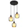 GLOBO 15754-3H XIA függeszték 25W 230V IP20 3xE27 fekete d=350 mm