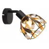 GLOBO 15759-1 MIKA spotlámpa 25W 230V IP20 1xE14 fekete HxSzxM=x120x160mm