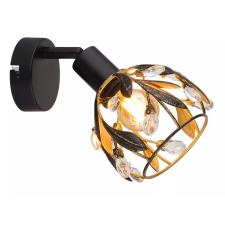 GLOBO 15759-1 MIKA spotlámpa 25W 230V IP20 1xE14 fekete HxSzxM=x120x160mm világítás