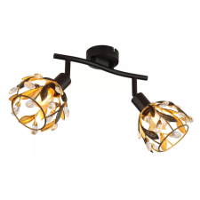 GLOBO 15759-2 MIKA spotlámpa 25W 230V IP20 2xE14 fekete HxSzxM=250x120x155mm világítás