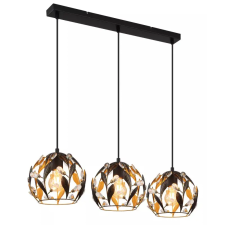 GLOBO 15759-3H MIKA függeszték 40W 230V IP20 3xE27 fekete HxSzxM=740x200x1500mm világítás