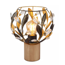 GLOBO 15759T MIKA asztali lámpa 40W 230V IP20 1xE27 barna d=200 mm világítás
