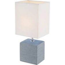 GLOBO 21676 Geri Asztali lámpa , 40W , E14 , kerámia, króm, textil, műanyag világítás
