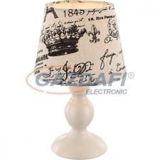 GLOBO 21692 METALIC Asztali lámpa , 40W , E14 , fém, műanyag, textil világítás