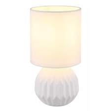 GLOBO 21730W SYLAS asztali lámpa 40W 230V IP20 1xE14 fehér d=120 mm világítás