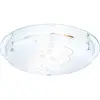 GLOBO 48090-2 BALLERINA I Mennyezeti lámpa ,E27, ILLU, 60W , króm , fém fehér , üveg
