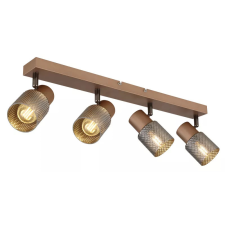 GLOBO 54314-4 SATELLA spotlámpa 40W 230V IP20 4xE14 kávébarna matt HxSzxM=560x120x125mm világítás